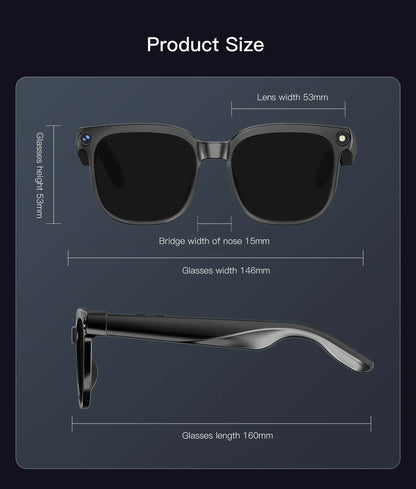 AI Smart Glasses 2026 New Men 800W Camera Color-Changing Translation Glasses Waterproof Call Photo Video Recording Sunglasses