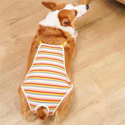 Adjustable French Bulldog Pet Shoulder Strap Physiological Pants Washable Female Dog Underwear Safety Trousers Mascotas Shorts