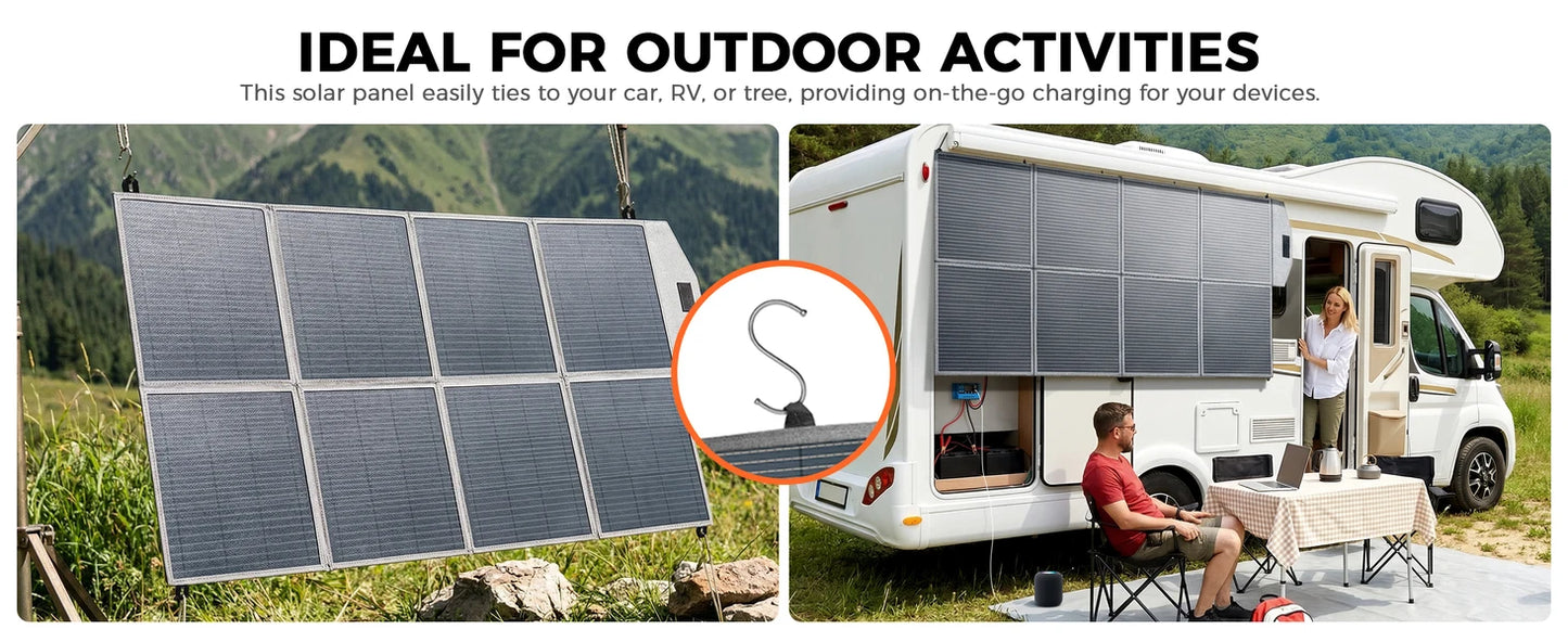 CTOLITY XP1000 1800W Portable Power Station 1024Wh 320000mAh LiFePO4 Battery with 400W Foldable Solar Panel Solar Generator for RV Off-Grid Outdoor Camping Emergency Power Supply