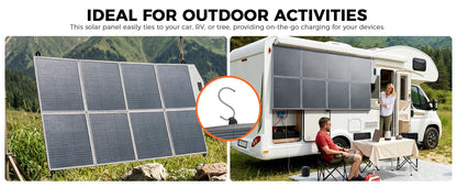 CTOLITY XP1000 1800W Portable Power Station 1024Wh 320000mAh LiFePO4 Battery with 400W Foldable Solar Panel Solar Generator for RV Off-Grid Outdoor Camping Emergency Power Supply