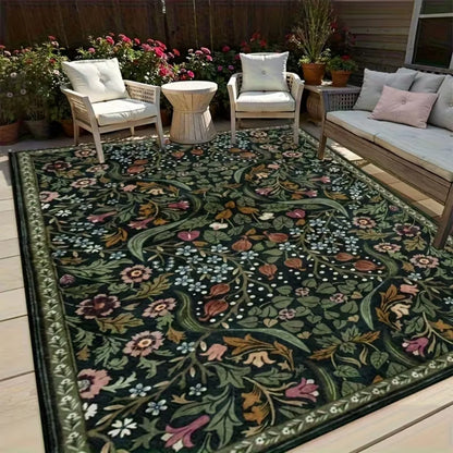 Extra Large Square Crystal Velvet Living Room Rug, Soft Floor Mat with Anti-Slip Rubber Bottom, Ideal for Bedroom, Hallway and Home Decoration