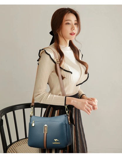 Genuine High Quality Soft Leather Women's Handbag Trend Designer Female Crossbody Bag Casual Shoulder Messenger Handbags 2025