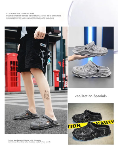 Plus Size 46 47 Summer Sandals for Men and Women Breathable EVA Beach Slippers Men Clogs Men Flip Flops Comfort Men Casual Shoes