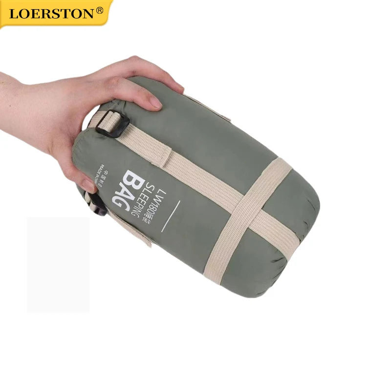Outdoor Camping Ultralight Compact Adult Sleeping Bag Travel Washable Down Cotton Insulation Dirt-Resistant Portable Waterproof