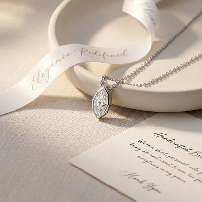 3CT Marquise Cut Moissanite Diamond Pendants Necklace for Women Lab Diamond 925 Sterling Silver Plated 18k Gold Jewelry Gifts