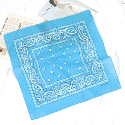 21 Colors Summer Ip Hop Bandana Casual Elegant Thin Breathable Neck Women Head Wrap Hair Scarves Shawl for Women/Men/Boys/Girls