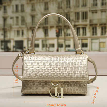 CHHC Luxury Small Batch 2026 Women Handbags Tote Shoulder Bag Versatile Fashion Crossbody Bag Retro Elegant Purse For Women
