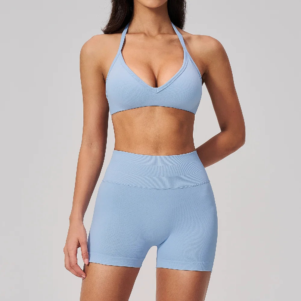 Fitness Suit 2PCS Women's Tracksuit Yoga Set Sports Outfits Gym Clothes Running Push Up Sportswear Female Workout Yoga Clothes