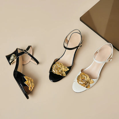 【JOCHEBED HI】Brand Genuibe Lesther Handmade Sandals Women Unique Strange Heel Luxury Slingbacks Summer Mules 34-40