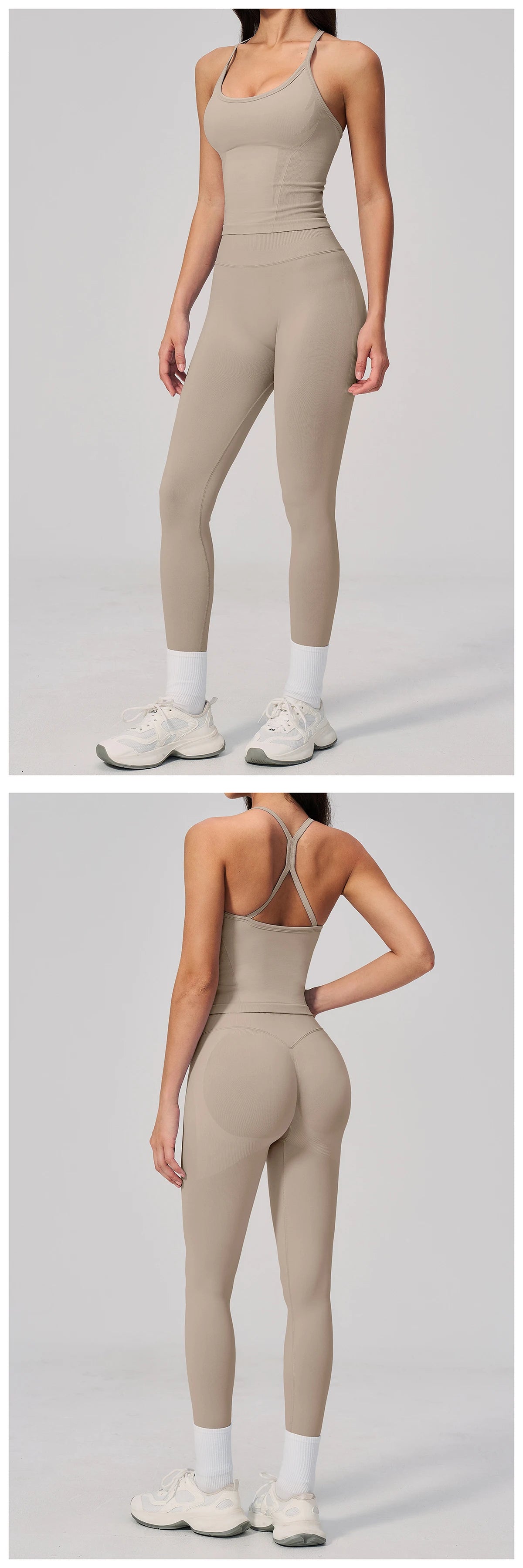 Fitness Suit 2PCS Women's Tracksuit Yoga Set Sports Outfits Gym Clothes Running Push Up Sportswear Female Workout Yoga Clothes