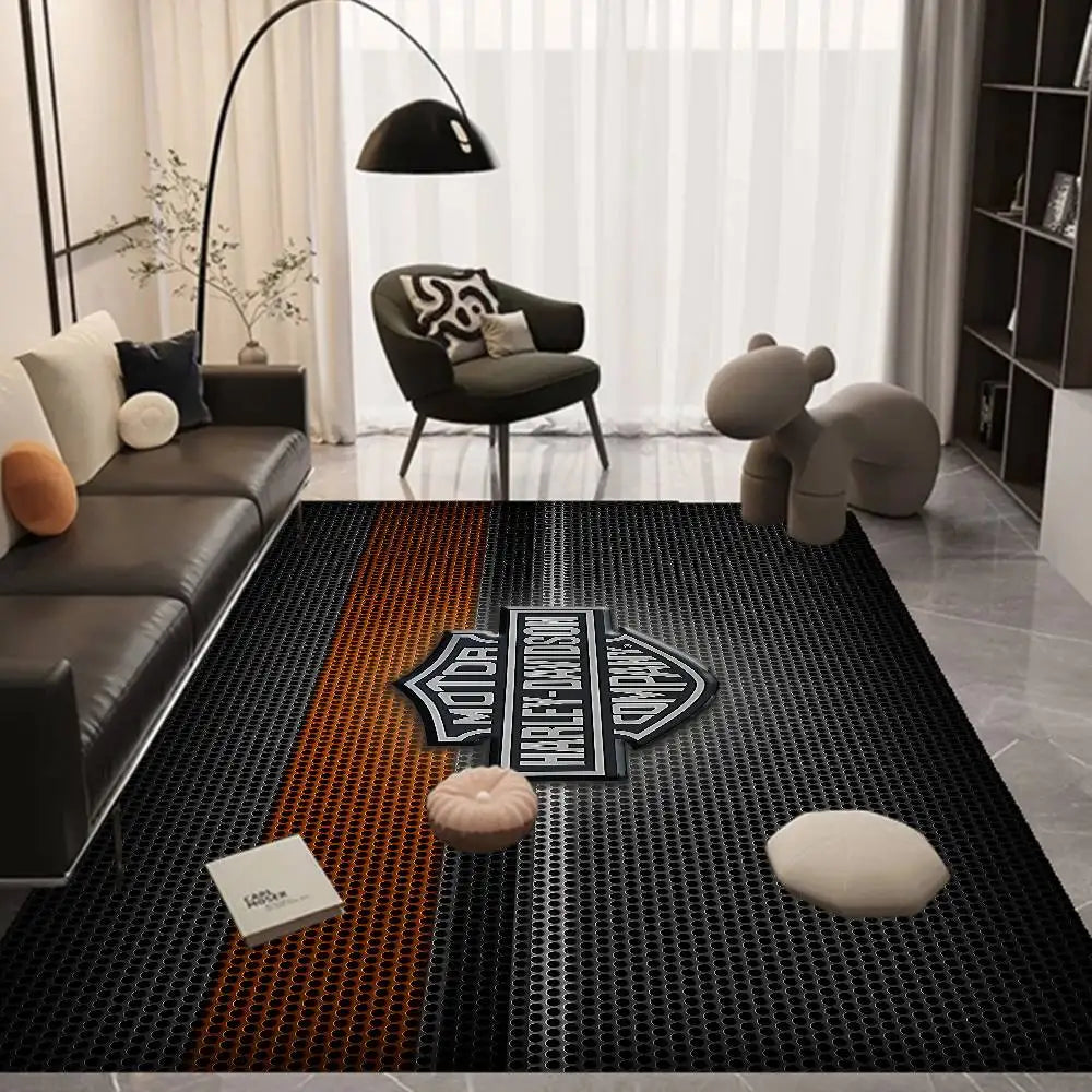Motorcycle H-Harley D-Davidson Door Mat Kids Room Bedroom Decoration Balcony Anti-Slip Doormat Living Room Doormat Area Rug
