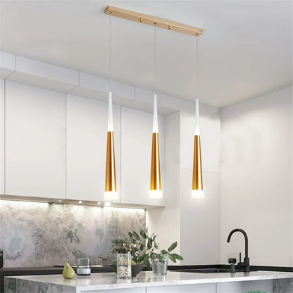 Luxury Waterdrop Bedroom Bedside LED Pendant Lights Kitchen Island Bedroom bar Table Dining Room Hanging Light Home Chandelier