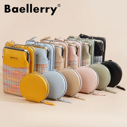 Baellerry New Big Capacity Women Phone Bags Crossbody Shoulder Female Composite Bag Handbag Zipper Coin Pocket Women's Wallet