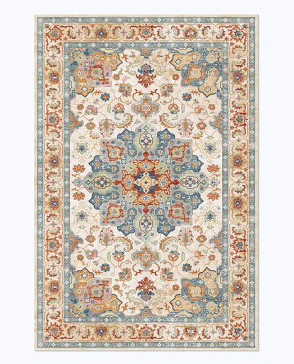 American Retro Style Rugs for Bedroom Large Area Living Room Decoration Anti-slip Carpet Washable Lounge Floor Mat Home Soft Rug