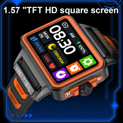 S666 Fashion Smart Watch Men Women Bluetooth Call 1.57" HD Screen Sports Smartwatch Fitness Tracker Outdoor Waterproof
