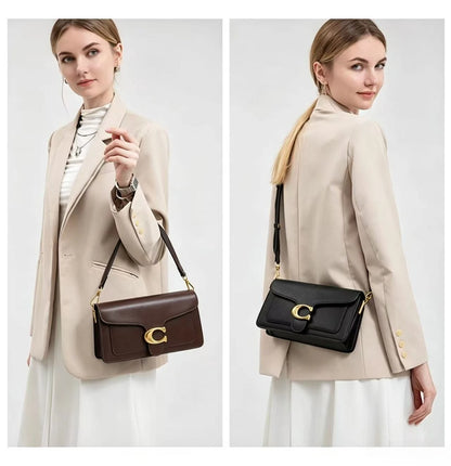 26 New Niche Bag Women's Premium Texture Solid Color Simple and Versatile Small Square & Commuter Multi-Compartment Shoulder Bag