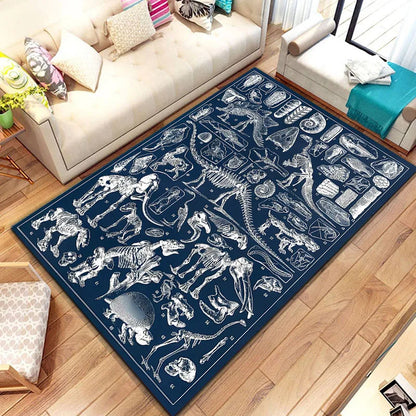 3D Dinosaur Fossil Art Pattern Rug Carpet for Living Room Bathroom Mat Creative Doormat Carpet for Bedroom Home Decor  Коврик