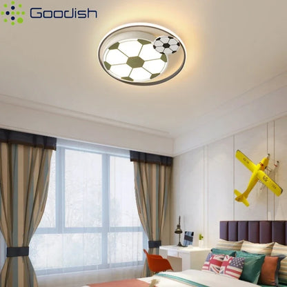 Children Modern Football Ceiling Lights LED Lamp for Boy's Bedroom Kids Study Living Dining Room Art Home Decoration Chandelier