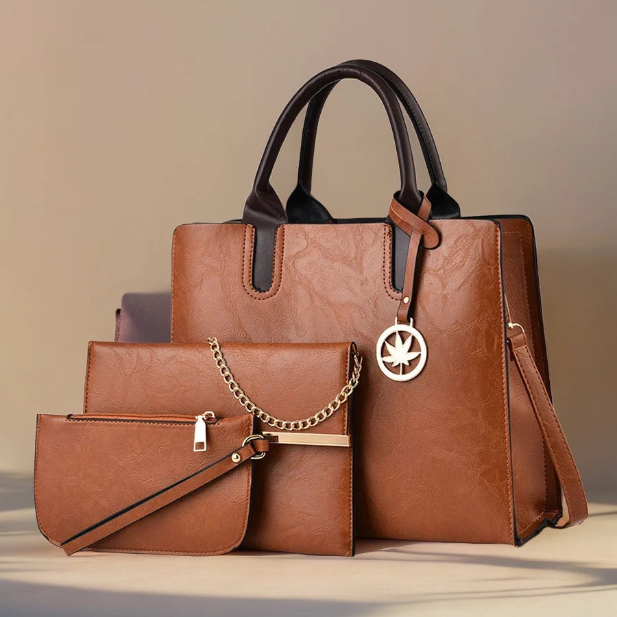 Three-piece set of women's bags Women's shoulder Handbags Bag for 2025 Female luxury designer Casual fashion  bags