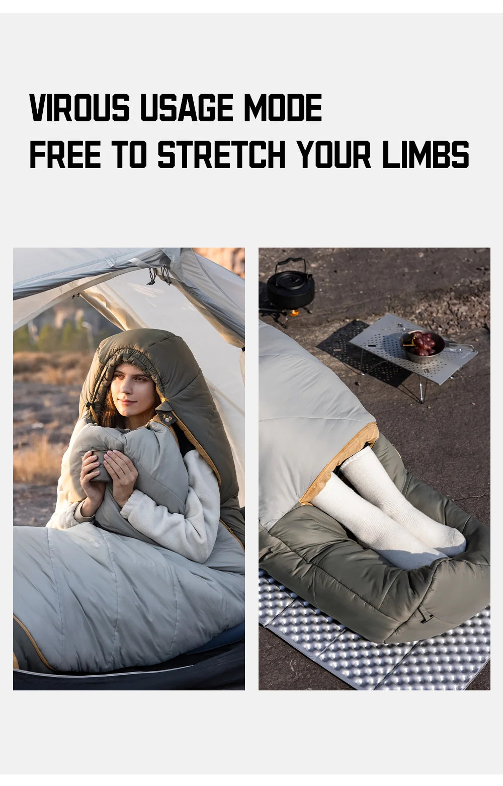 Naturehike MG120 MG270 Mummy Sleeping Bag -2~5℃ Ultralight Camping Hiking Cotton Warm Thermal Winter Machine Washable Tour Gear