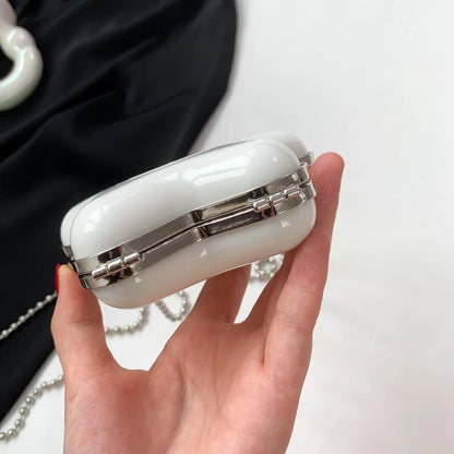 2024 New Small Wallet for Women Cute Bags Decoration High Quality Acrylic Metal Shell Satchel Designer Lipstick Bag
