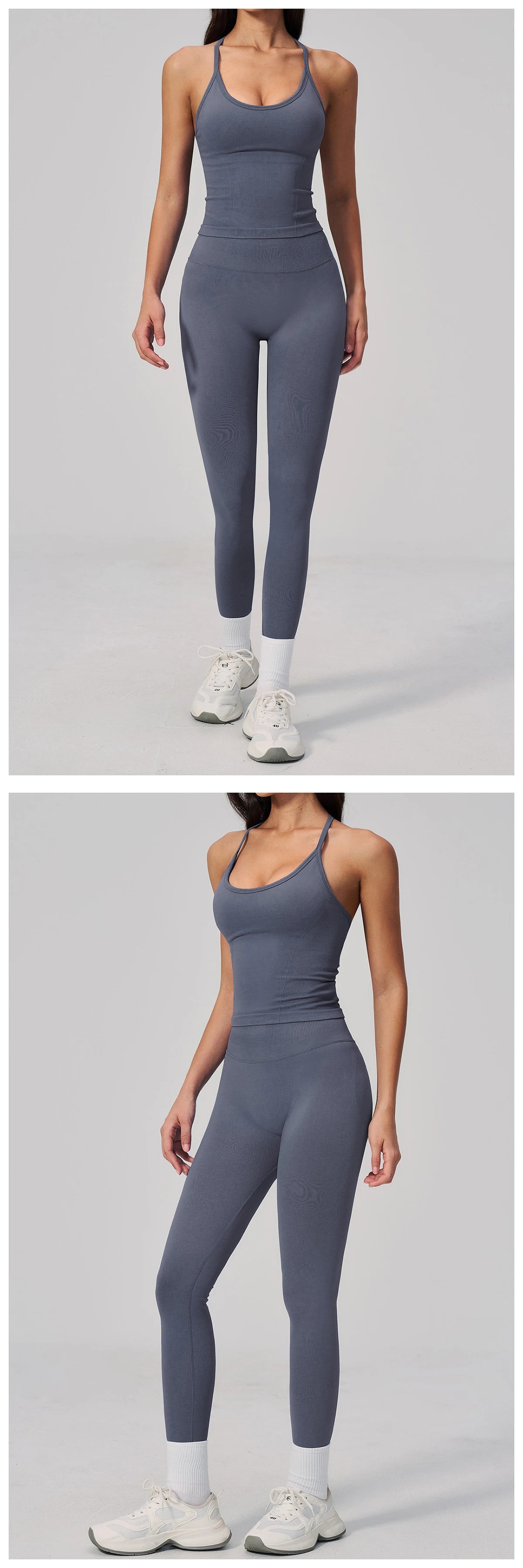 Fitness Suit 2PCS Women's Tracksuit Yoga Set Sports Outfits Gym Clothes Running Push Up Sportswear Female Workout Yoga Clothes