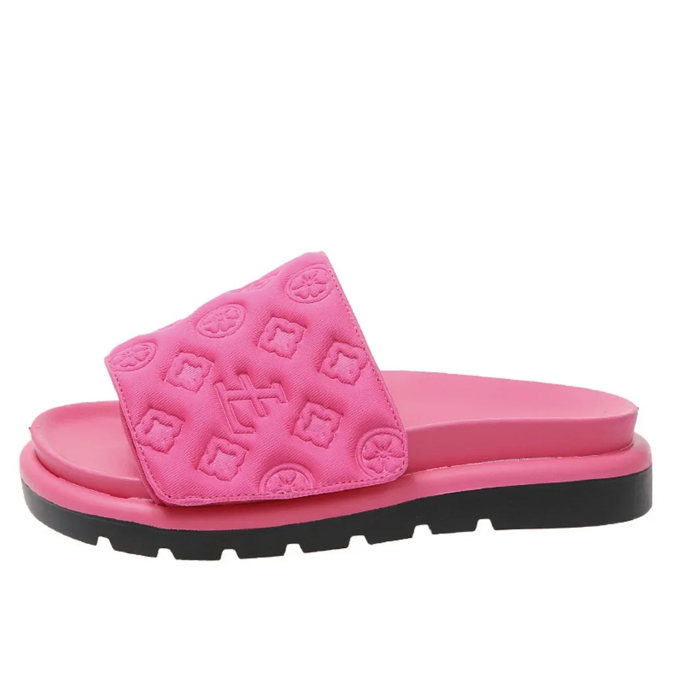 Magic Tape Flat Slippers Women Summer Luxury Shoes woman Brand Platform Sandals Ladies Height Increase Flats Slides Slippers