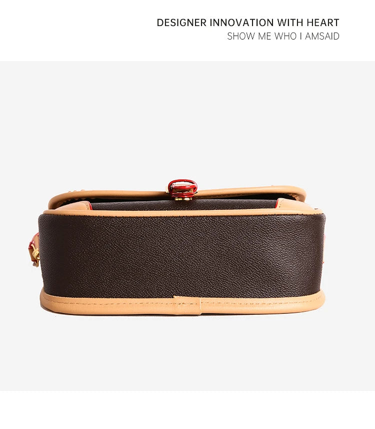 Fashion Women's Shoulder Bag Vintage Simple PU Leather Crossbody Bags for Women Luxury Designer Bag Ladies Purses and Handbags