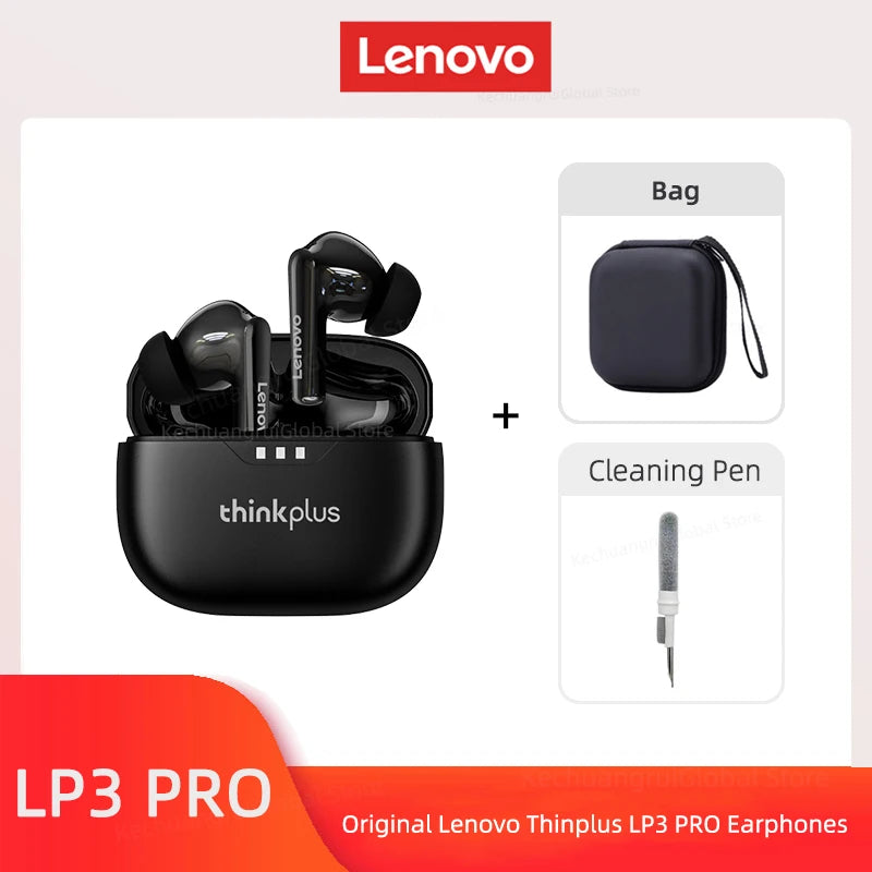 Original Lenovo Lp3 Pro TWS Earphones Wireless Bluetooth 5.3 Earbuds HIFI Sound Noise Reduction HD Call Low Latency Headphones