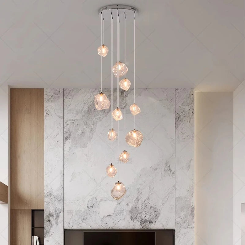 Modern Stair chandelier Pendant lights indoor lighting Ceiling lamp hanging light led Chandeliers for living room indoor lightin