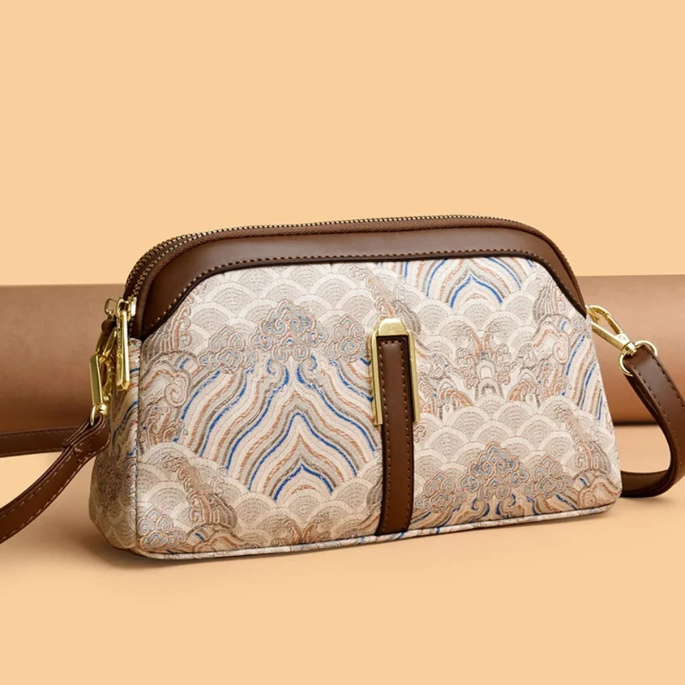 Luxury Designer Women's Shoulder Bag Fashion Print Purse Ladies High Quality Leather Crossbody Bag Messenger Commuter Sac A Main