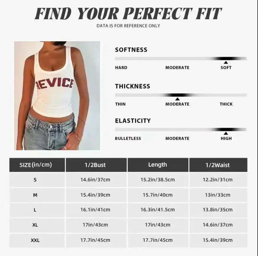 Summer Woman 2000s Style Y2k Crop Top Sexys T-shirt Vintage Japanese Goth Letter Korean Popular Streetwear Tanks & Camis Clothes