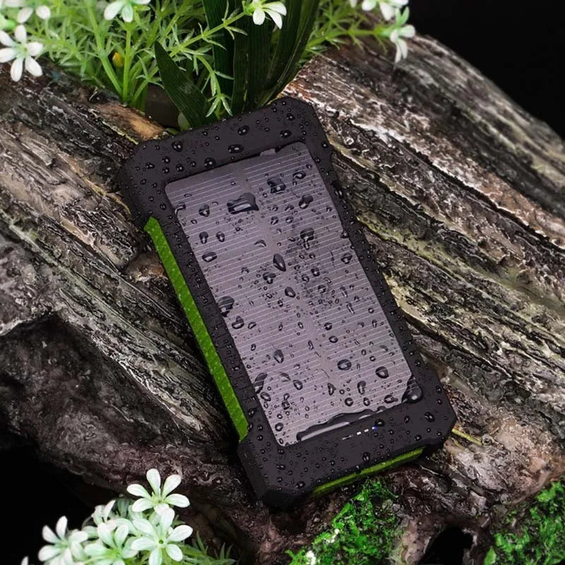 Solar Power Bank 100000mAh Waterproof Portable Solar Panel Charger Powerbank for iPhone16 Samsung Huawei Xiaomi External Battery