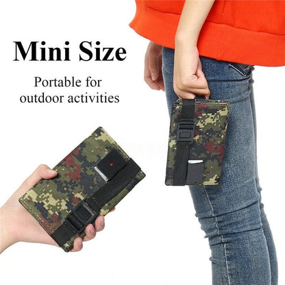 20W 5V Portable Solar Panel Foldable Waterproof USB Port Charger  for Phone Battery Outdoor Camouflage/Black