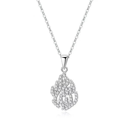 Full Moissanite Necklaces For Women Men 925 Sterling Silver Lab Diamond Pendant Chain Wedding Party 18K Gold Plated Fine Jewelry