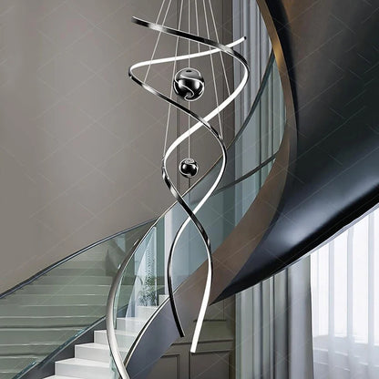 Modern home decor led lights pendant light lamps forstaircase Chandeliers for living room hanging light indoor lighting