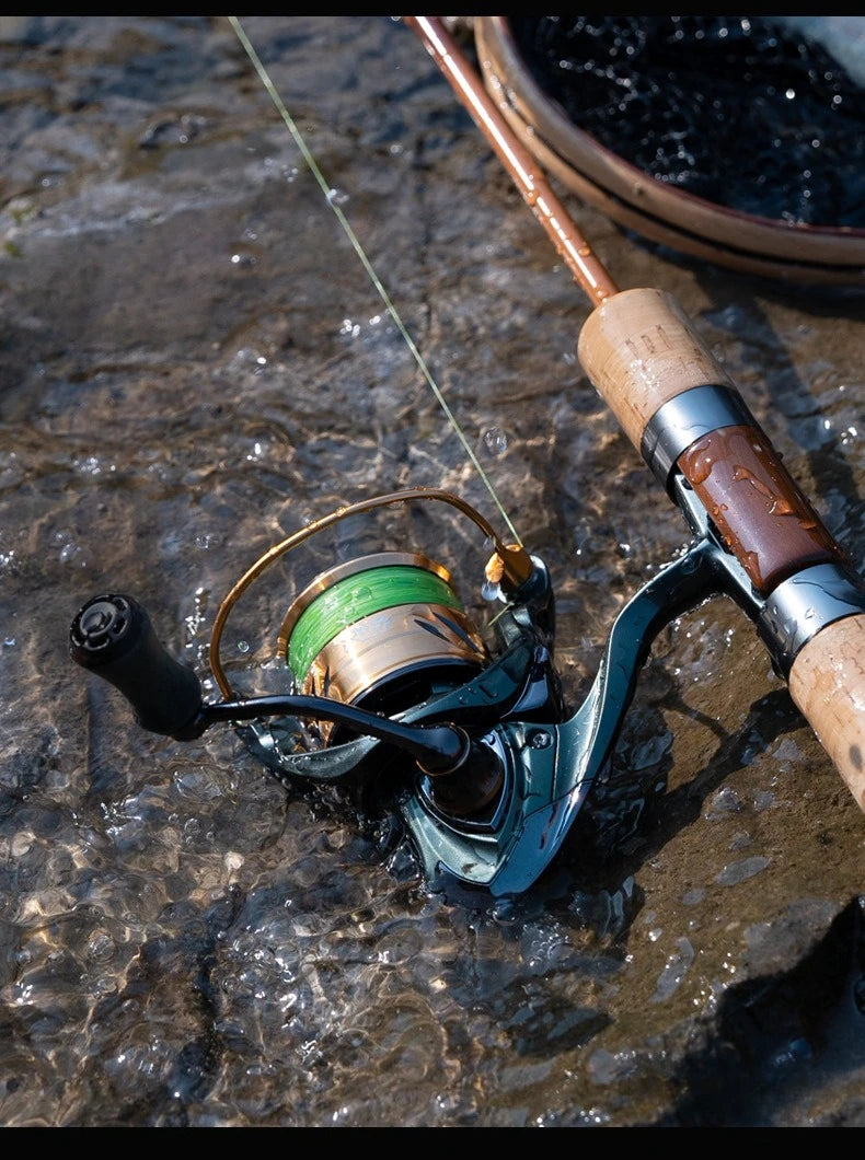 Ultralight Carbon Spinning Reel 1000S–1200S 5.2:1 Gear Ratio 9kg Max Drag  Micro Lure Fishing Reel for Freshwater   Saltwater