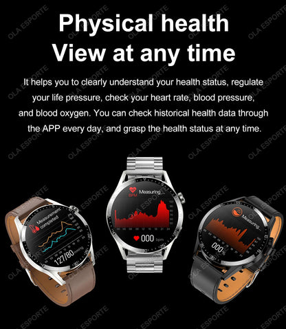 2025 New Smart Watch Men Women GPS 1.36'' AMOLED Touch Screen Smartwatch Heat Rate Monitor BT Call Sport Smart Watches Men Women