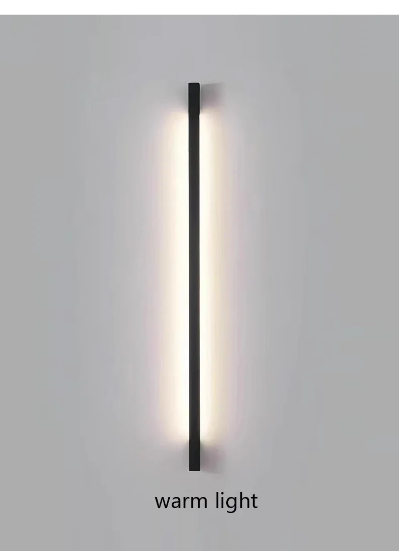 Modern Minimalist Long Wall Lamp LED Wall Mounted Light Indoor Living Room Bedroom Background Lamp Home Decora Fixtures 110/220V