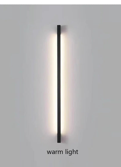 Modern Minimalist Long Wall Lamp LED Wall Mounted Light Indoor Living Room Bedroom Background Lamp Home Decora Fixtures 110/220V