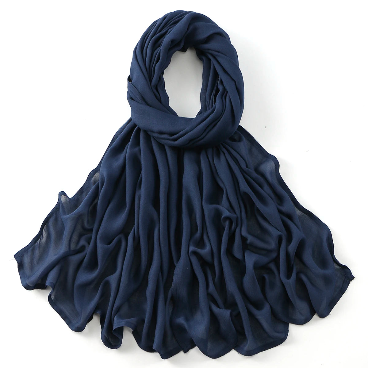 185*75cm Muslim Modal Hijab Rayon Cotton Shawls For Women Thin Plain Scarf Big Size Headscarf Islamic Turban Headband