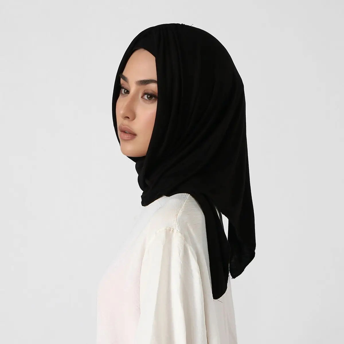New Triangle Jersey Hijab Scarf For Women Muslim Shawls Headscarf Wraps Solid Color Scarves Head Wrap Islamic Turban Headband