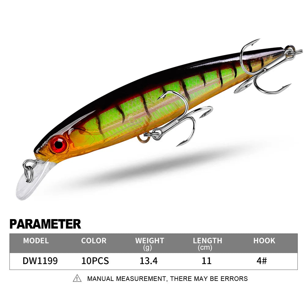 11CM Luya Bait Mino 13.4G 10-color bait fishing gear store DW1199