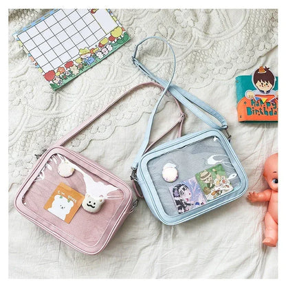 Female Ita Crossbody Bag Womens Transparent Messenger Bag Girls Cute-Lolita Shoulder Bags Teens Fashion Satchels Bag Ins
