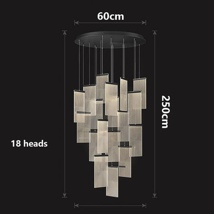 Modern home decor led lights pendant light lamps forstaircase Chandeliers for living room hanging light indoor lighting