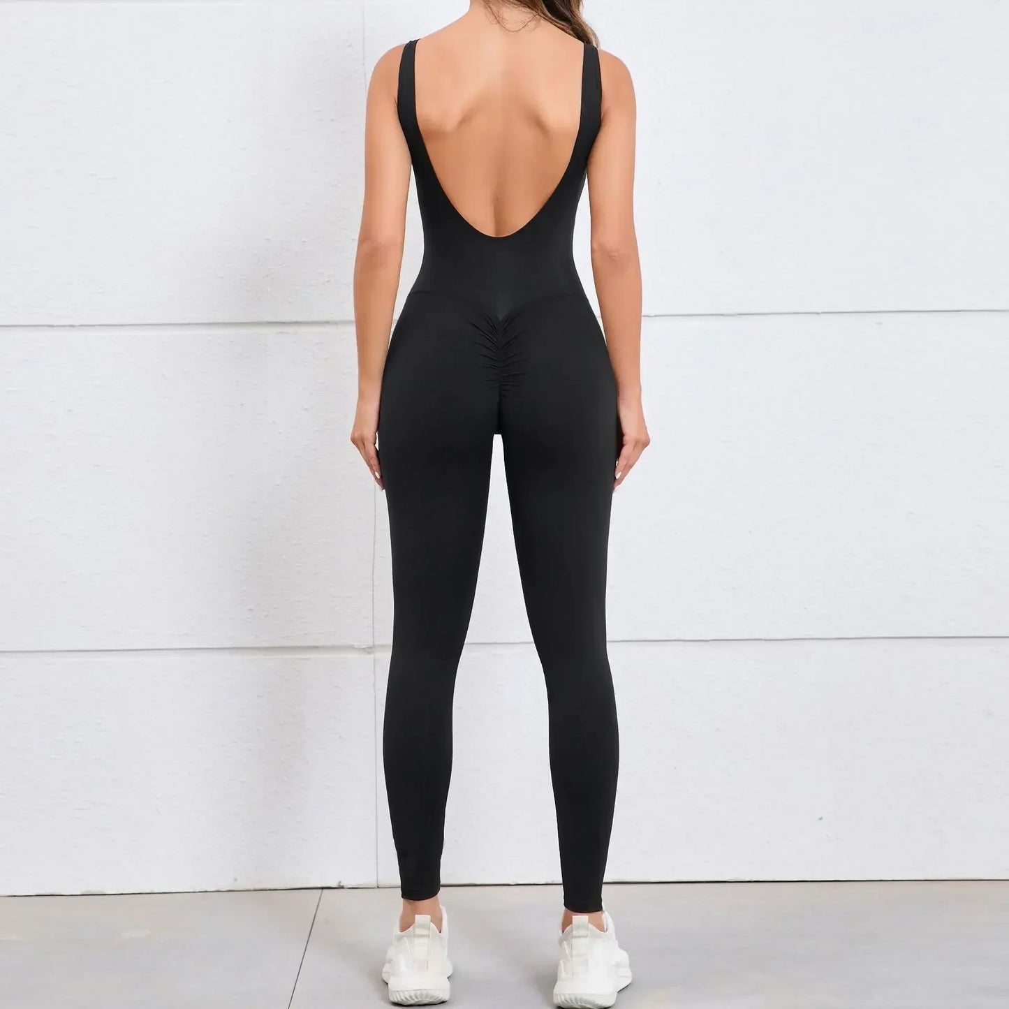 Gym Jumpsuit Woman Padding Sports Overalls for Women Push Up Rompers for Woman Clothes Monos Mujer Gray Coffee Navy Black Red