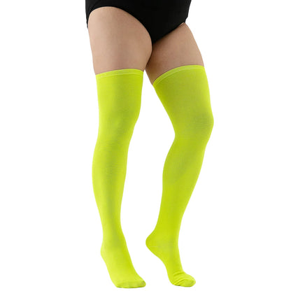 Oversize Thigh High Black White Striped Over Knee Long Socks Autumn Winter Thick Stockings Leg Warmers for Woman Plus Size 3XXXL