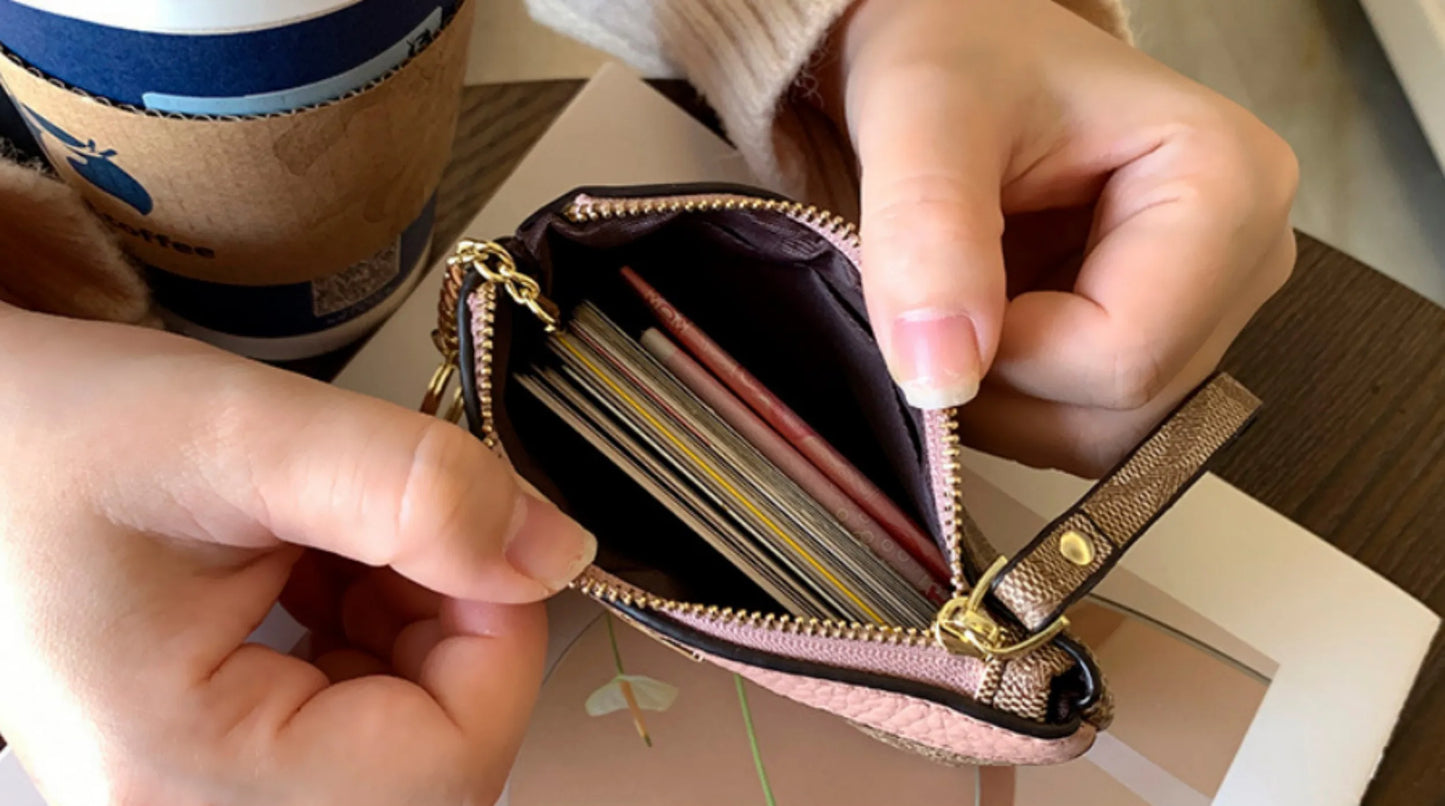 2026 New Classic Old Flower Small Wallet, Women's Mini Wallet, Coin Small Bag, Change Bag, Leather Wallet, Storage Bag, Card Bag
