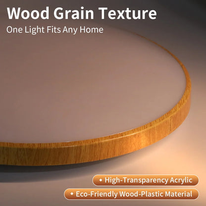 Wood Grain Ceiling Lamp Led Indoor Bathroom Lamps 220V Panel Led Kitchen Lighting for Living Room Waterproof IP44 Ceiling Lights