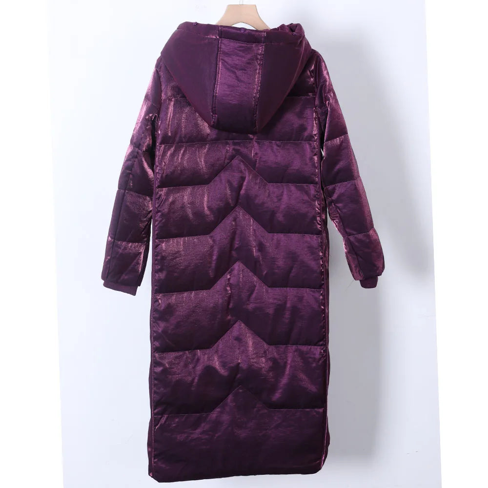 2026 Clearance Sale Maomaokong Women's Luxury Down Jacket Coat Parkas Warm Vest Puffer Coats Female Winter Coats